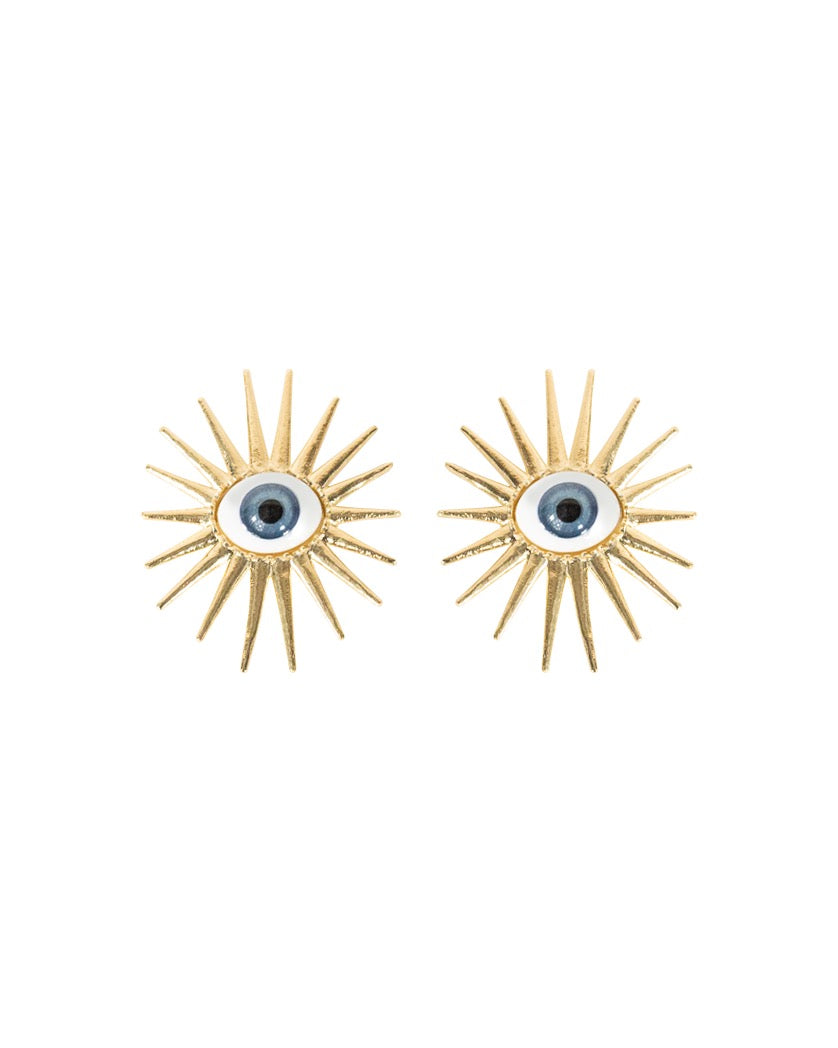 Guardian Eye Full Spikes Earrings