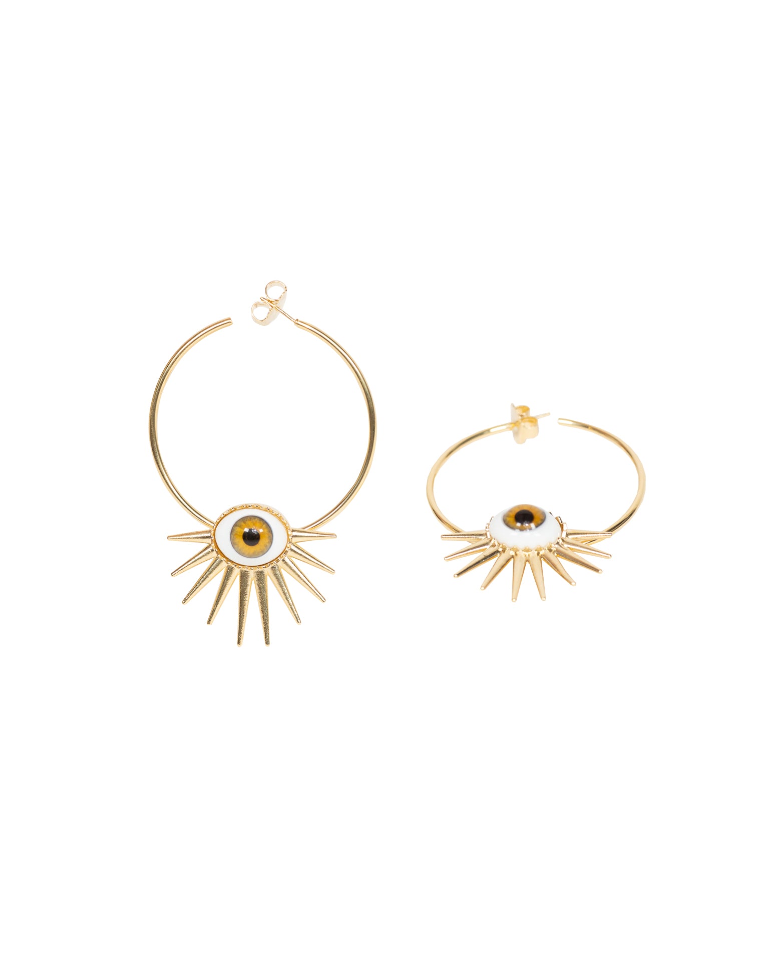 Guardian Spikes hoop earrings