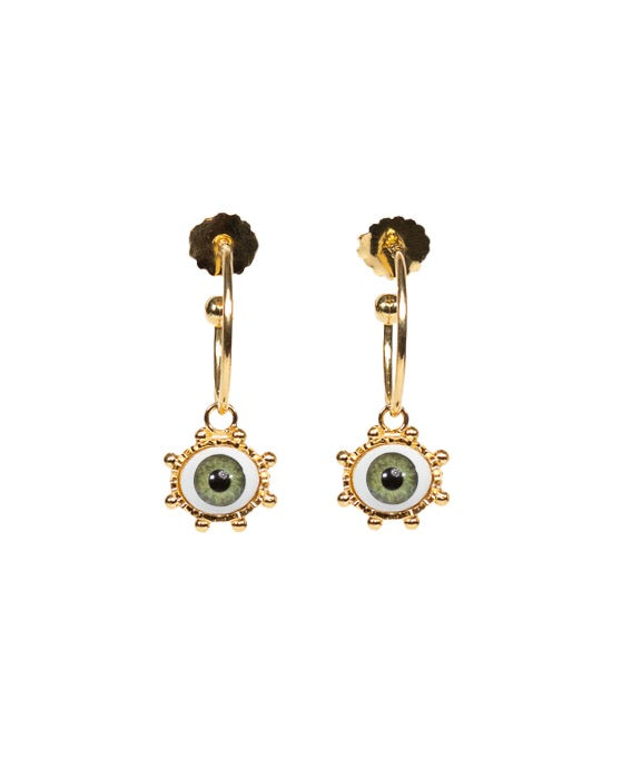 Awaken Eye Hoop Earrings