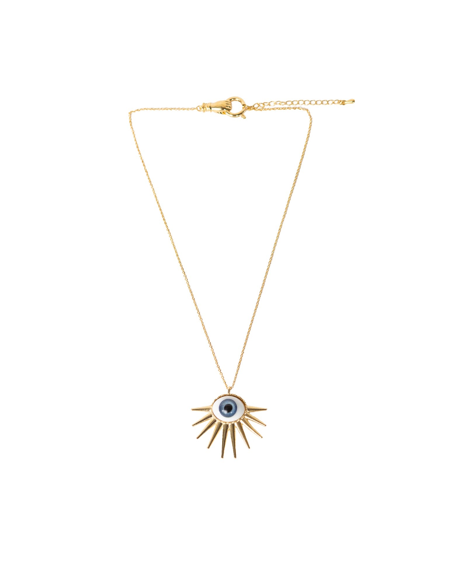 Guardian Eye Half Spike Chain Necklace