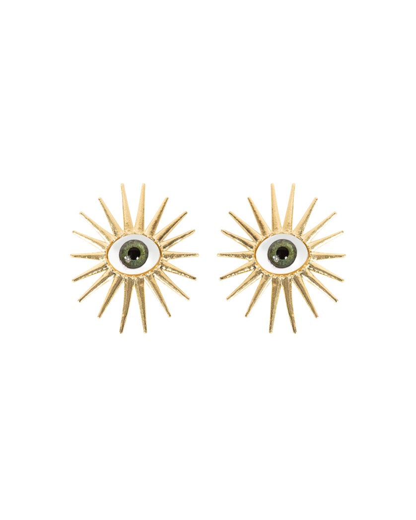 Guardian Eye Full Spikes Earrings