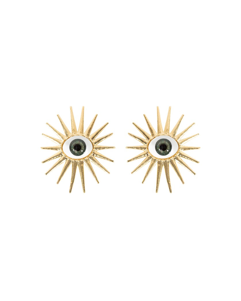 Guardian Eye Full Spikes Earrings