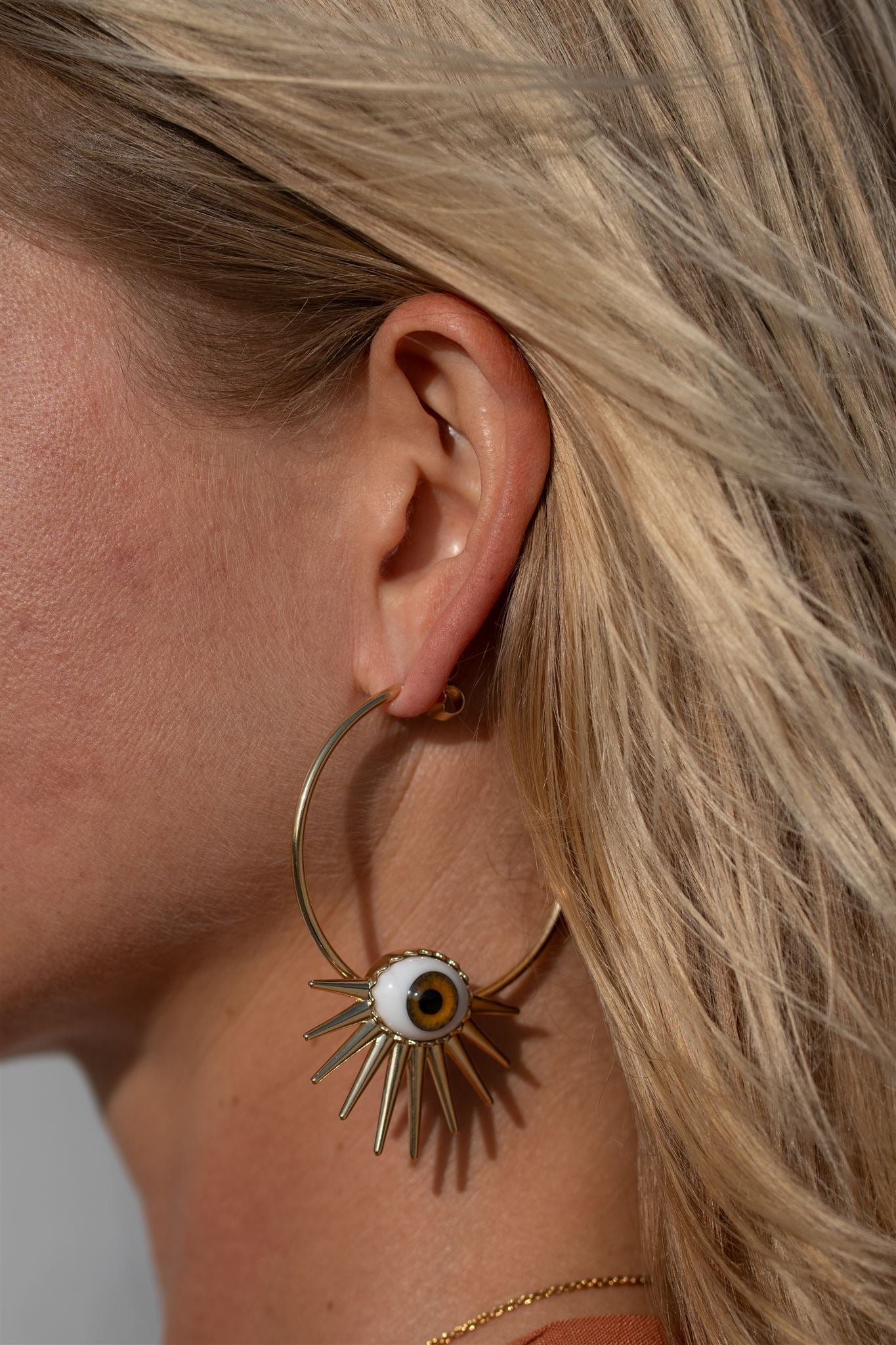 Guardian Spikes hoop earrings