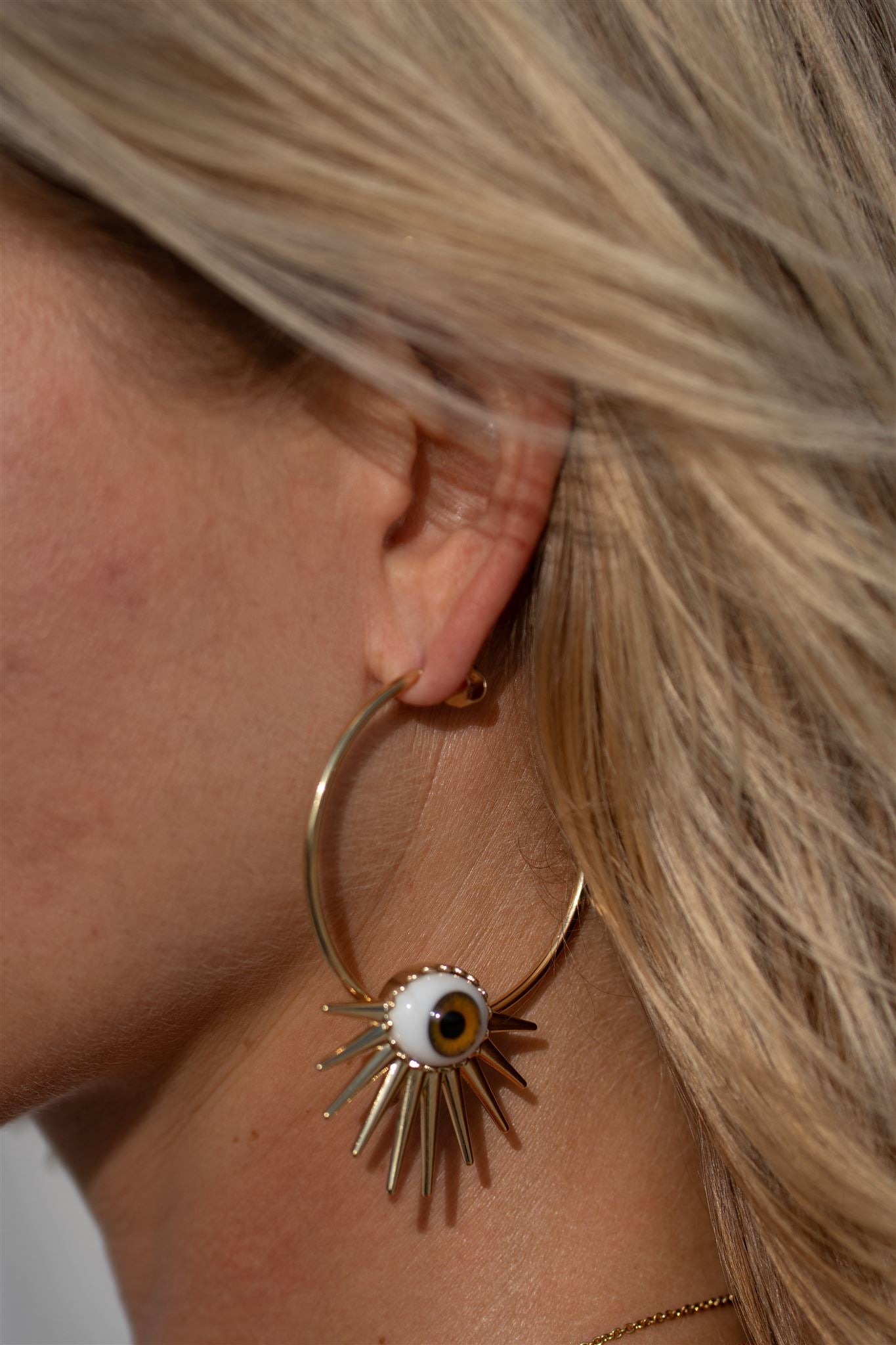 Guardian Spikes hoop earrings