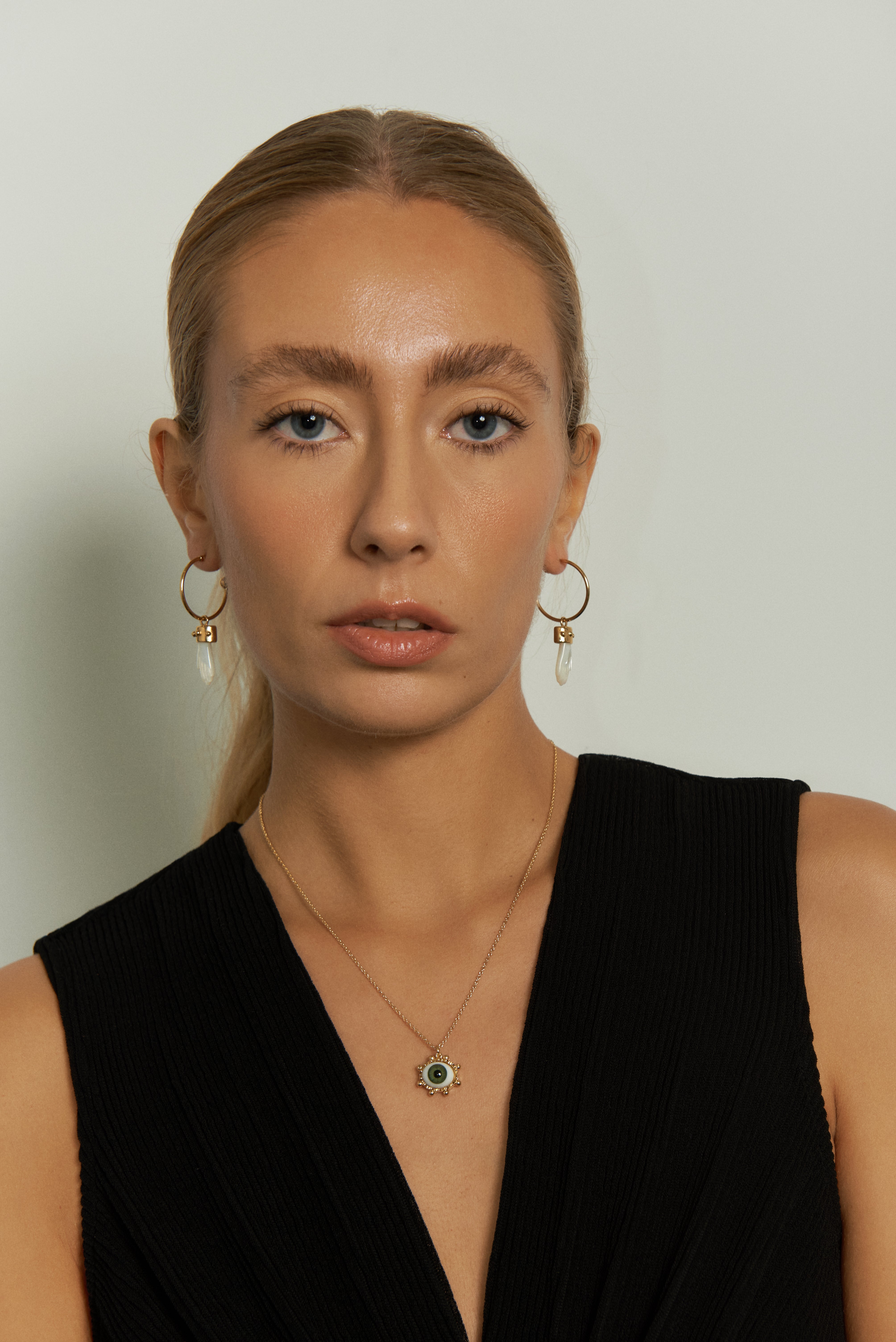 Awaken Hamsa Hand Hoop Earrings